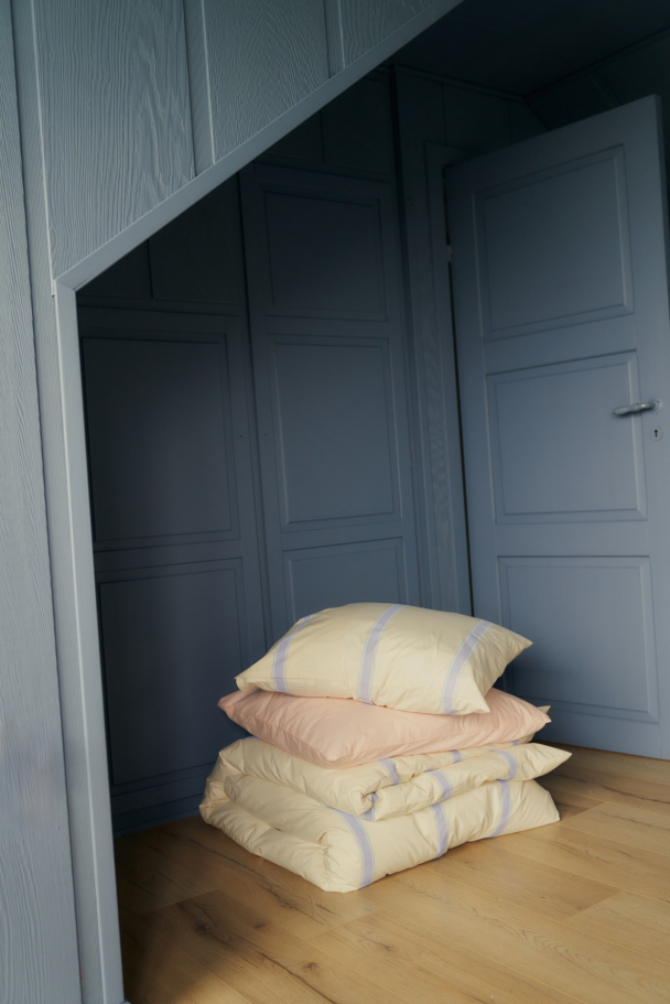 Percale Dynetrekk - Ivory, Lavender & Mint 140 x 200 cm - Image 4