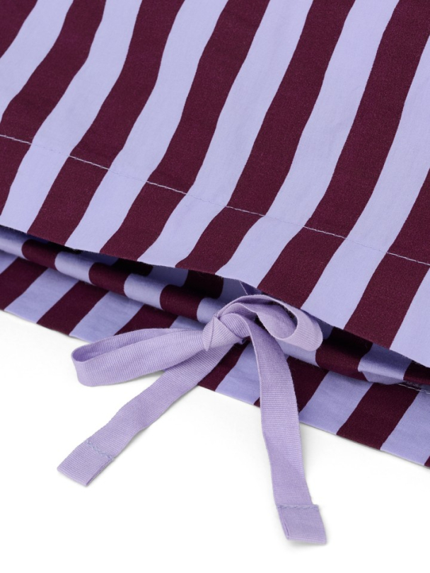 Percale Dynetrekk - Wine & Lavender Blue 140 x 200 cm - Image 2