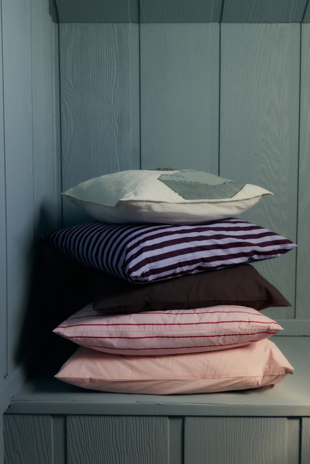 Percale Putetrekk - Wine & Lavender Blue 50 x 70 cm - Image 4