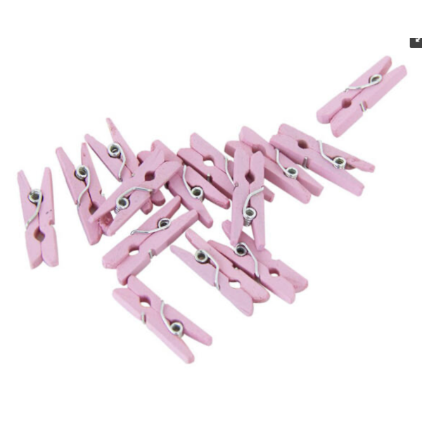 miniklyper tre rosa  24stk