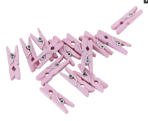 miniklyper tre rosa  24stk