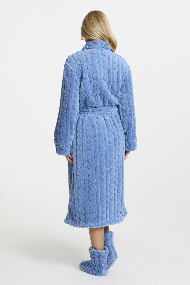 Morgenkåpe Fleece Blå - Image 2
