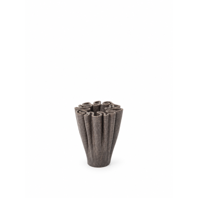  Dedali Vase - Mørk brun - Small