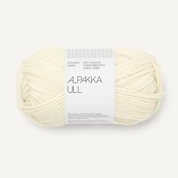 Alpakka/Ull natural white 1012