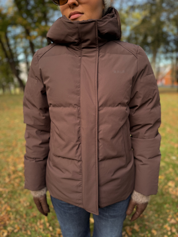 Dagny Down Jacket - Black Coffee - Image 1
