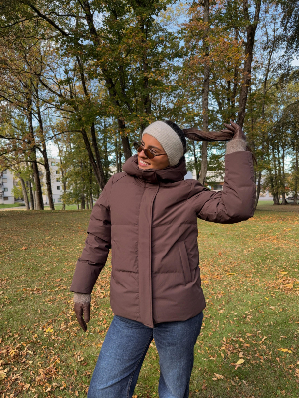Dagny Down Jacket - Black Coffee - Image 4