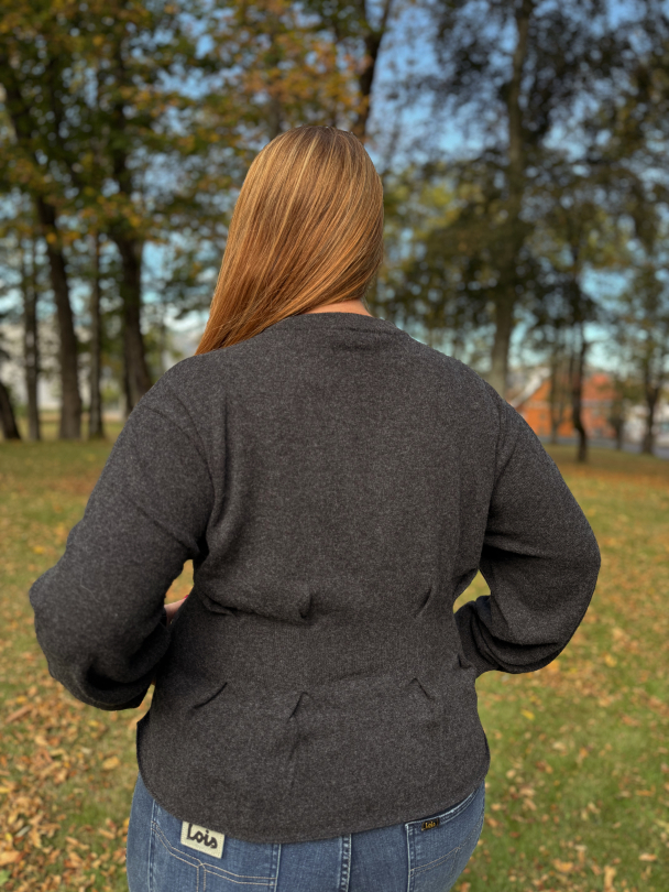Manzi Pullover - Deep Graphite Melange - Image 5