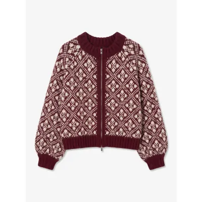VMINGA LS O-NECK ZIP CARDIGAN LCS