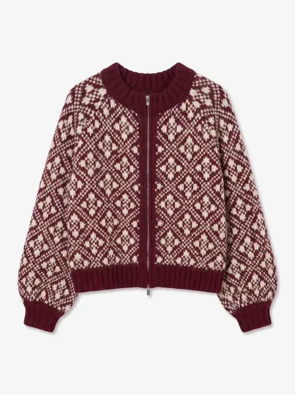 VMINGA LS O-NECK ZIP CARDIGAN LCS - Image 1