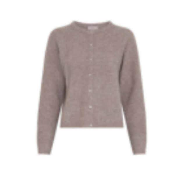 Amalie Cardigan - Mocha Merin Mel