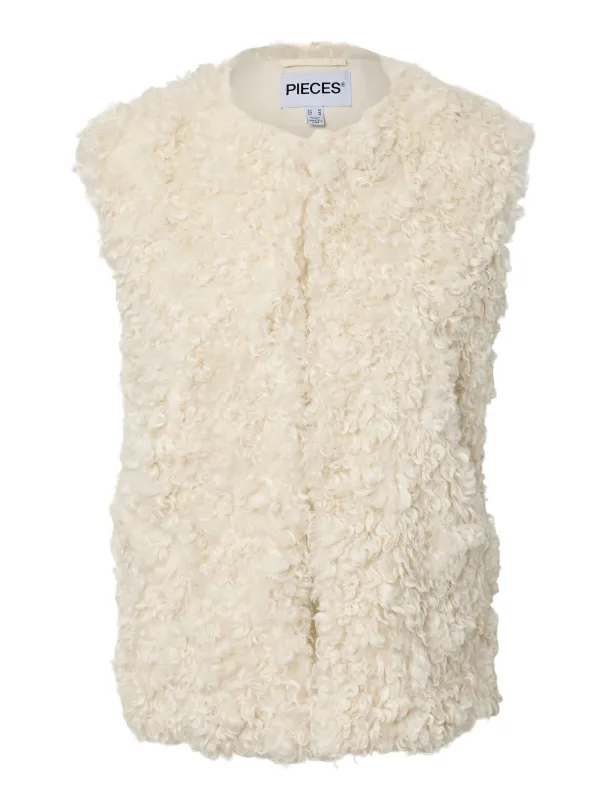 PCEVELYN FLUFFY VEST - Image 1