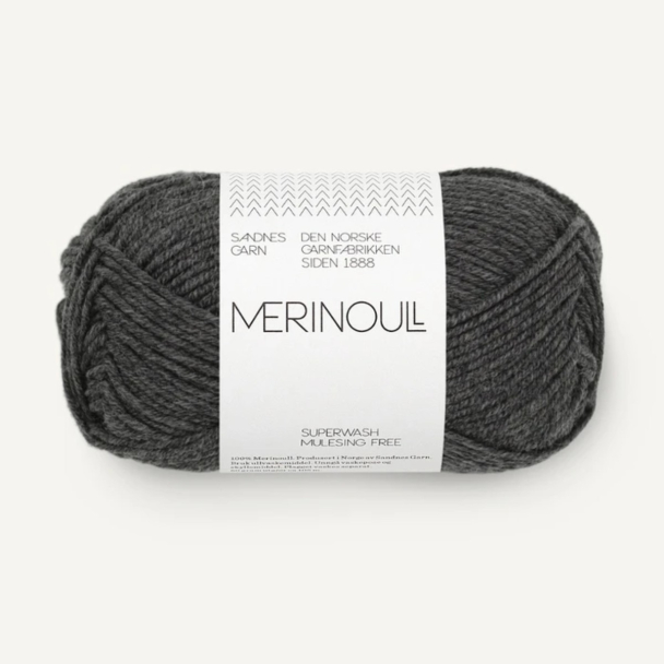 MERINOULL charcoal melange 1065