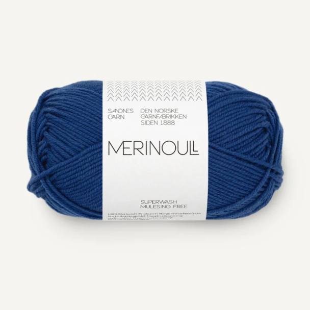 MERINOULL Blå 5846 