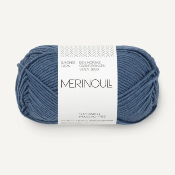 MERINOULL jeansblå 6052       