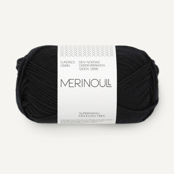 MERINOULL Svart 1099               