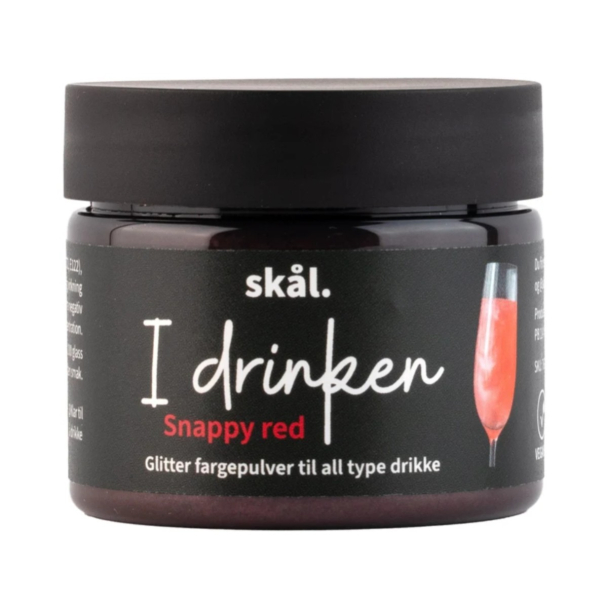 Glitterfarge I Drinken Snappy Red - Image 1