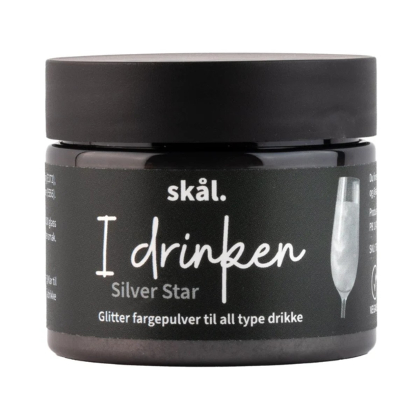 Glitterfarge I Drinken Silver Star - Image 1