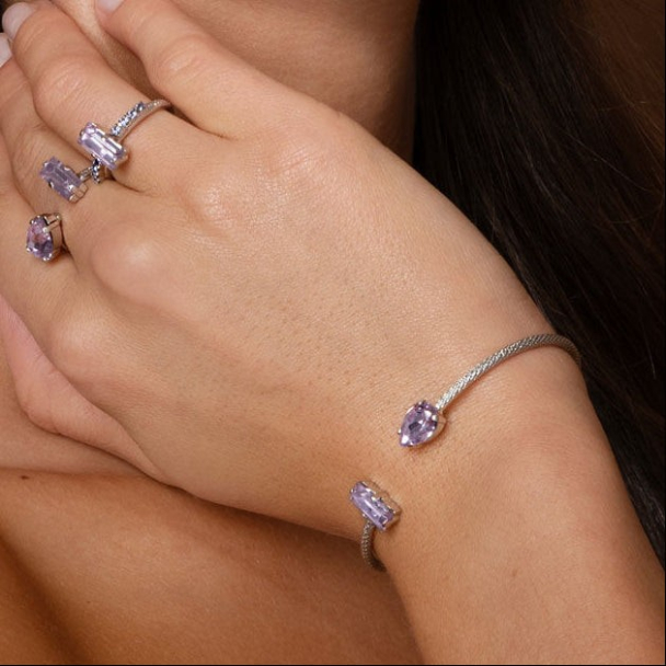 Lucy Ring Gold/Violet+Tanzanite - Image 2