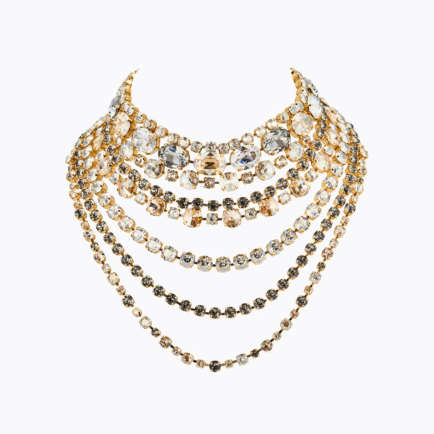 Mini Kallisto Necklace - Gold Black Golden Combo - Image 1
