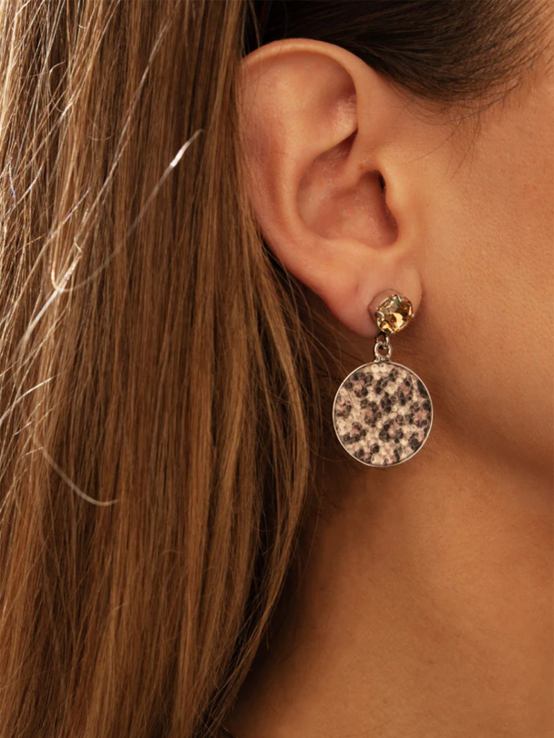 Chloe Earrings / Leopard - Gold - Image 2