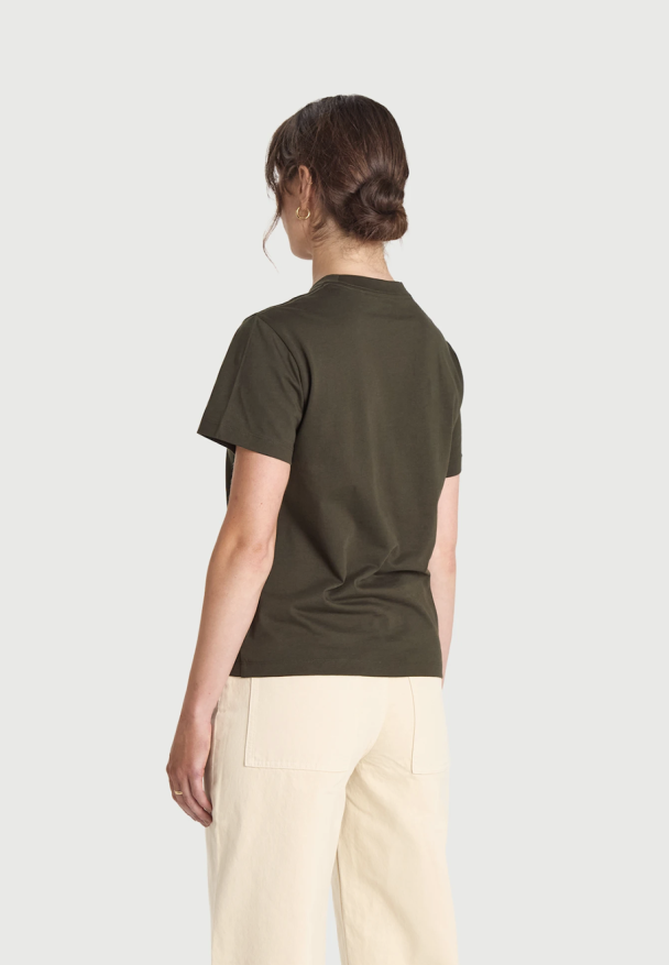 Crew-Neck Regular Tee - Forest Green  - Image 2