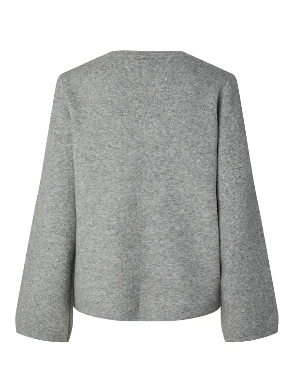 PCHILA LS MANDARIN KNIT CARDIGAN BC D2D - Image 2