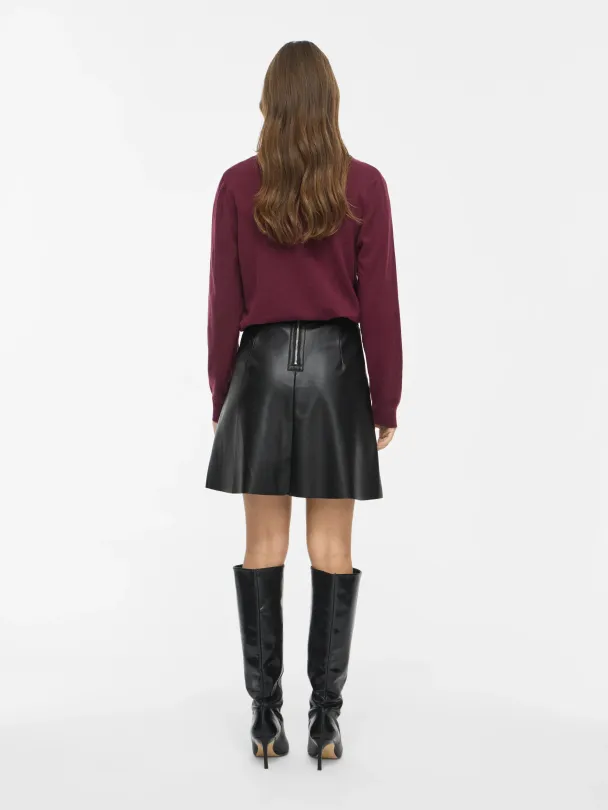 VIPEN COATED SKATER SKIRT - Image 6