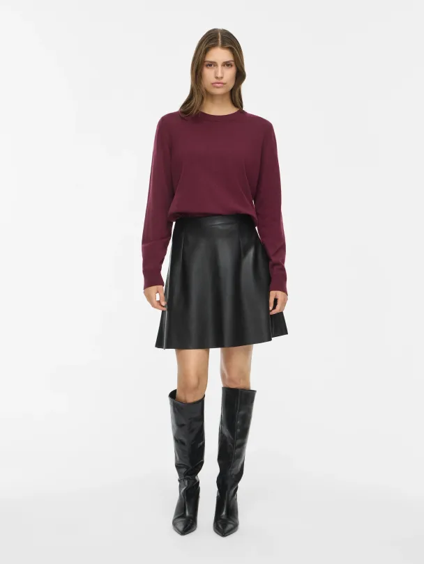 VIPEN COATED SKATER SKIRT - Image 3