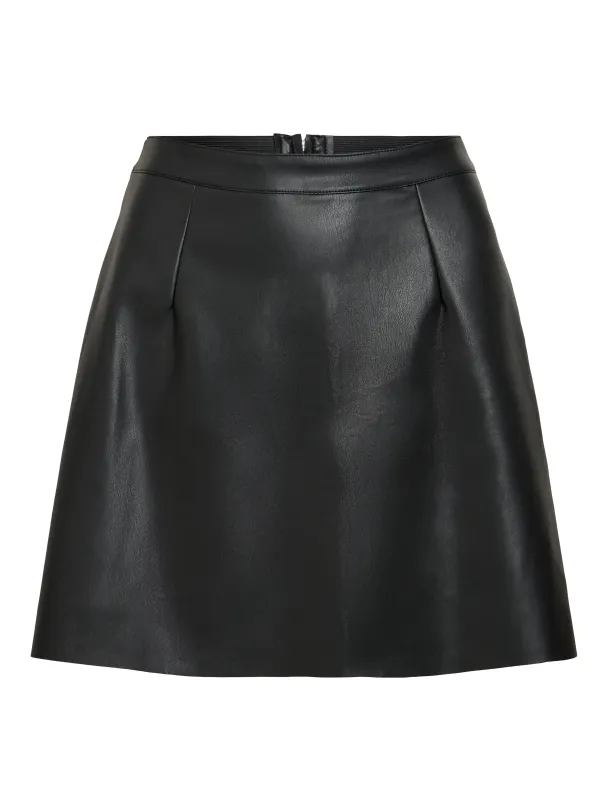 VIPEN COATED SKATER SKIRT - Image 1