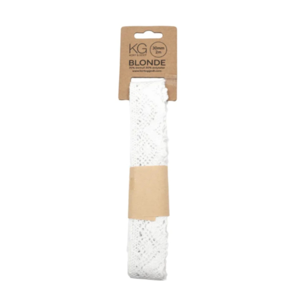 LA203 Blonde 30mm Hvit 2m 9135