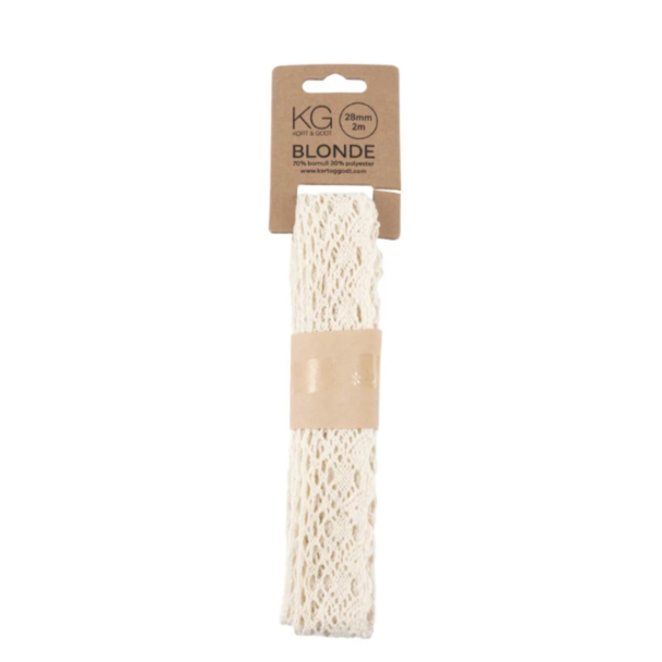 LA204 Blonde 28mm Lys krem 2m 9142