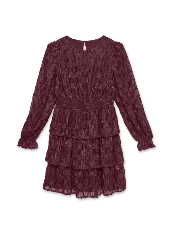 AWNOLITA LISE LS O-NECK SHORT DRESS