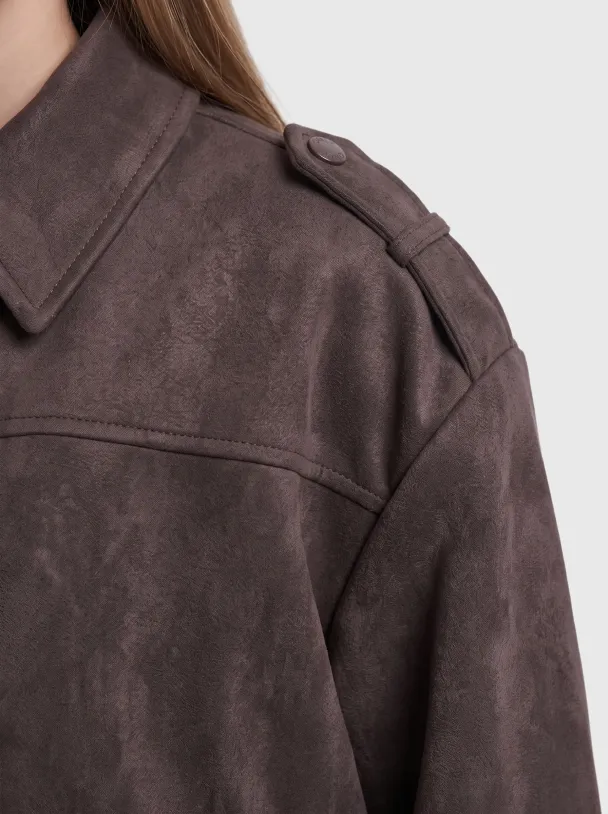 KOGNIA FAUX SUEDE BAT JACKET OTW GRL - Image 4