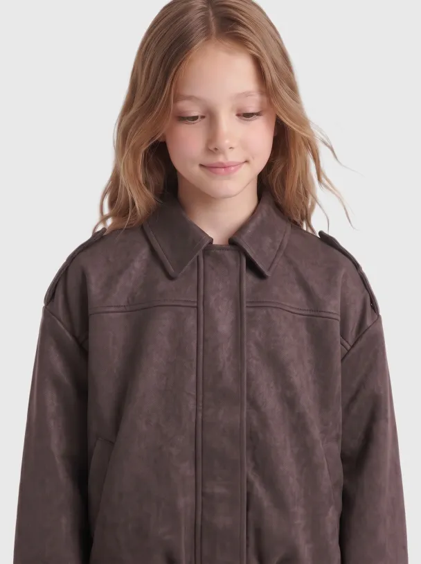 KOGNIA FAUX SUEDE BAT JACKET OTW GRL - Image 5