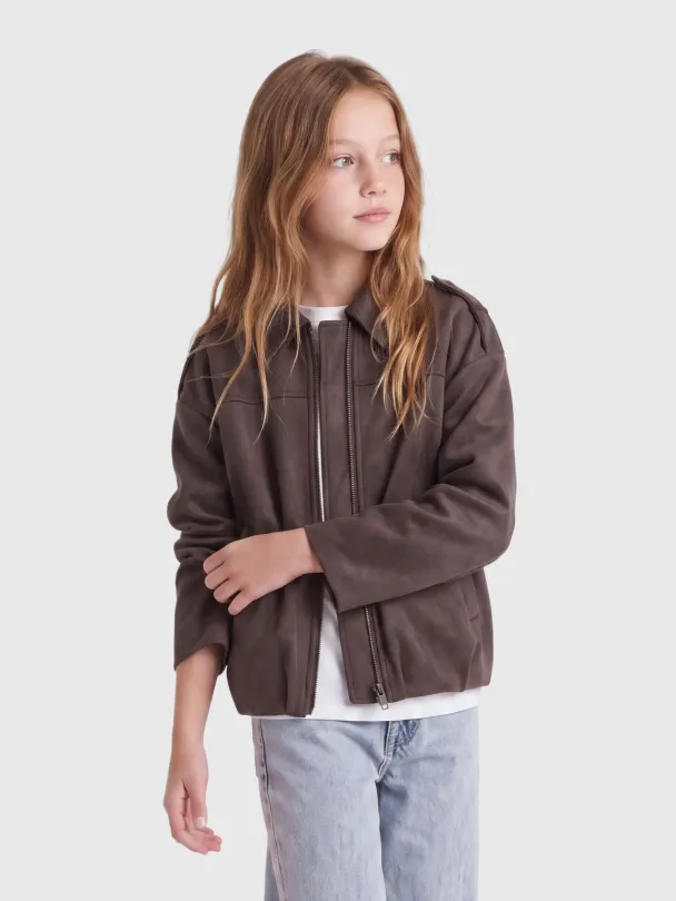 KOGNIA FAUX SUEDE BAT JACKET OTW GRL - Image 2