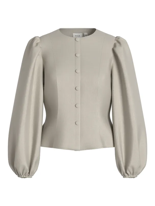 VISHINA L/S O-NECK SHAPED TOP/PTY/KA - Image 1