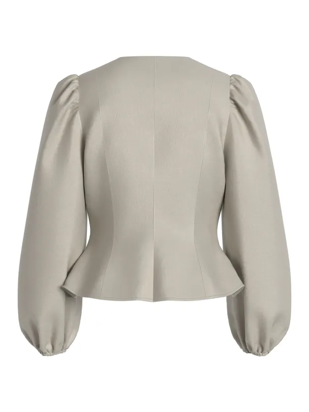 VISHINA L/S O-NECK SHAPED TOP/PTY/KA - Image 2