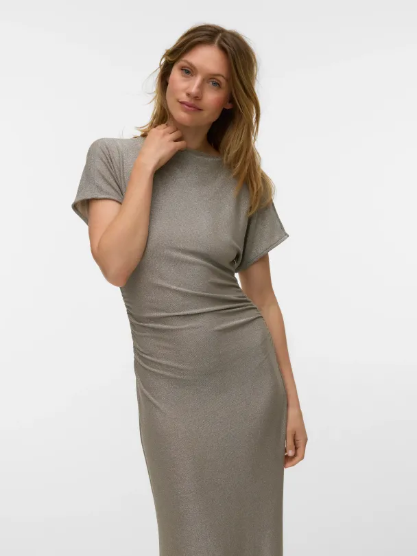 AWURSULA SS BOATNECK ANKLE LX DRESS - Image 4