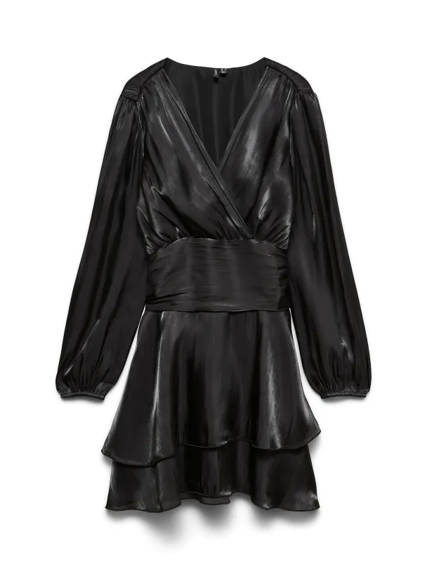 VMPOLLY LS SHORT DRESS WVN EXP