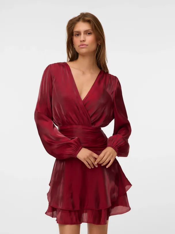 VMPOLLY LS SHORT DRESS WVN EXP - Image 2