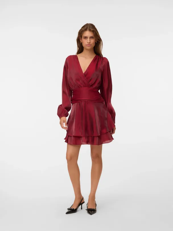 VMPOLLY LS SHORT DRESS WVN EXP - Image 3