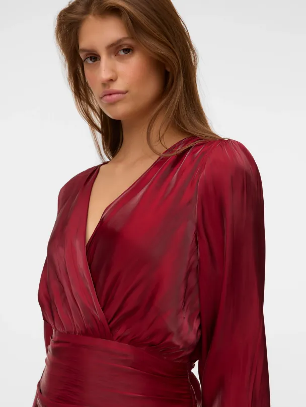 VMPOLLY LS SHORT DRESS WVN EXP - Image 4