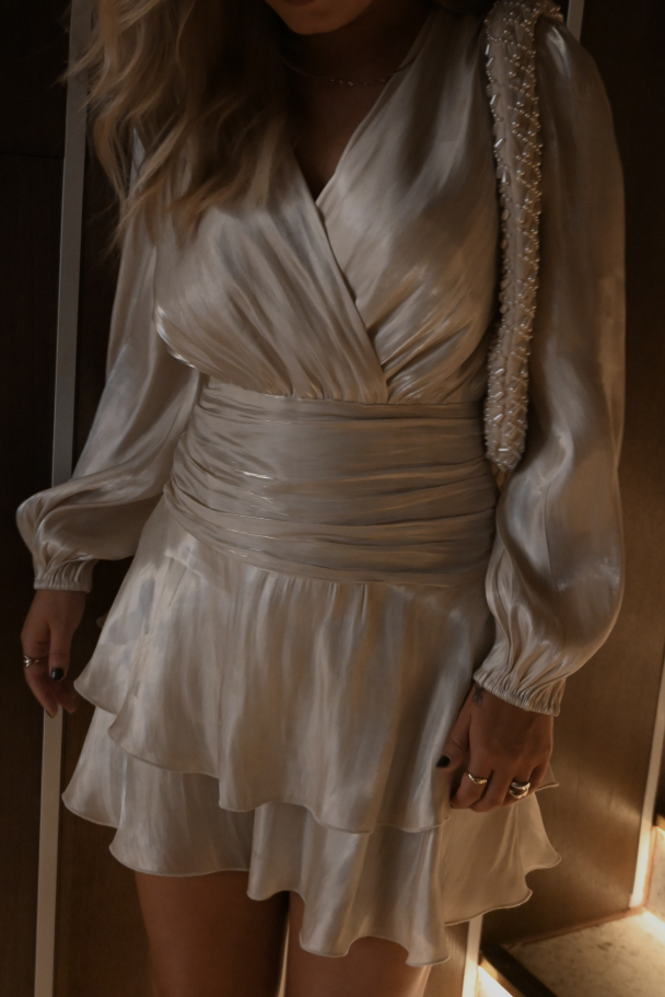 VMPOLLY LS SHORT DRESS WVN EXP - Image 4