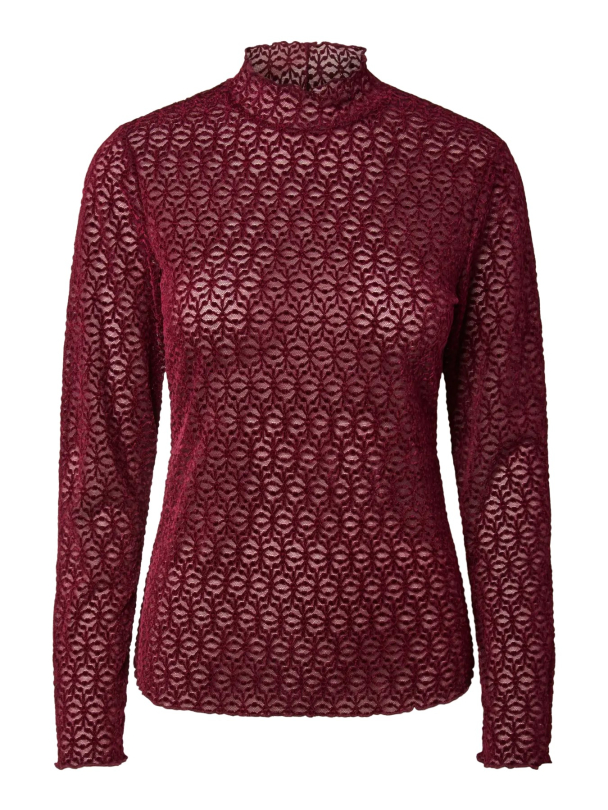 Ruth Highneck Top - Rhubarb - Image 1
