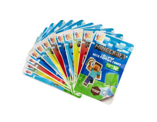 MINECRAFT LOLLIPOP WITH POPPING CANDY 15g (SWEET’N FUN)