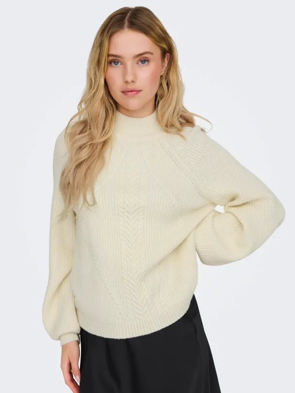 ONLKATIA LS DETAIL HIGHNECK NOOS KNT - Image 5