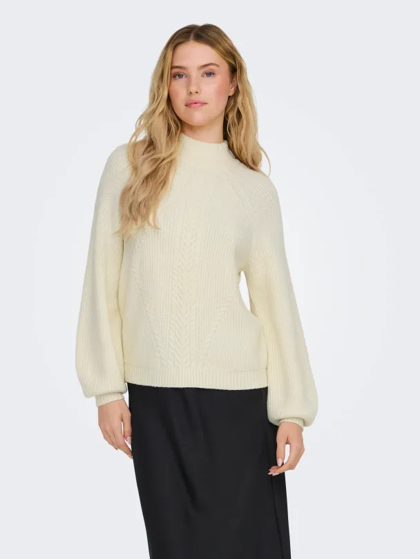 ONLKATIA LS DETAIL HIGHNECK NOOS KNT - Image 2