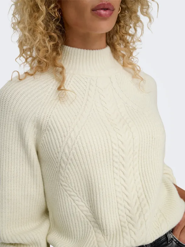 ONLKATIA LS DETAIL HIGHNECK NOOS KNT - Image 3