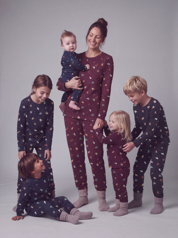 NBNVismas julepysjamas, blå - Image 4