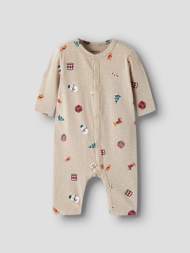 NBNVismas julepysjamas, beige - Image 1